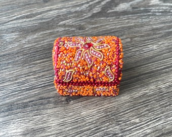 Beaded Jewelry Box | Trinket Box, Gift Box, Jewelry Storage, Jewelry Case