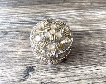 Beaded Jewelry Box | Trinket Box, Gift Box, Jewelry Storage, Jewelry Case
