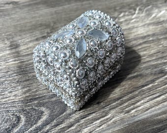 Beaded Jewelry Box | Trinket Box, Gift Box, Jewelry Storage, Jewelry Case