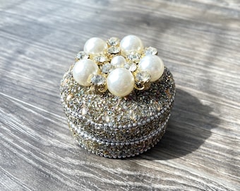 Beaded Jewelry Box | Trinket Box, Gift Box, Jewelry Storage, Jewelry Case, Bridesmaid jewelry box