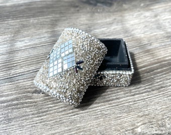 Beaded Jewelry Box | Trinket Box, Gift Box, Jewelry Storage, Jewelry Case