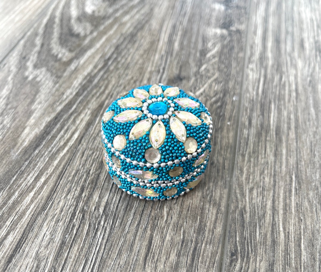 Beaded Jewelry Box Trinket Box Gift Box Jewelry Storage Etsy