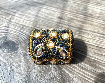 Beaded Jewelry Box | Trinket Box, Gift Box, Jewelry Storage, Jewelry Case