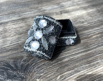Beaded Jewelry Box | Trinket Box, Gift Box, Jewelry Storage, Jewelry Case