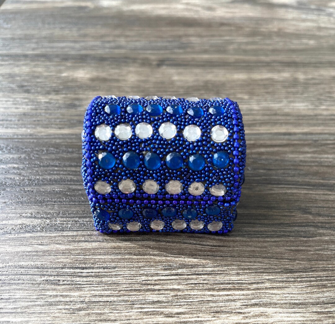 Beaded Jewelry Box Trinket Box Gift Box Jewelry Storage Etsy