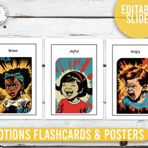 Pop-art emotie-flashcards voor kleuters • Gevoelensposter • 3 ideeën voor lesplannen