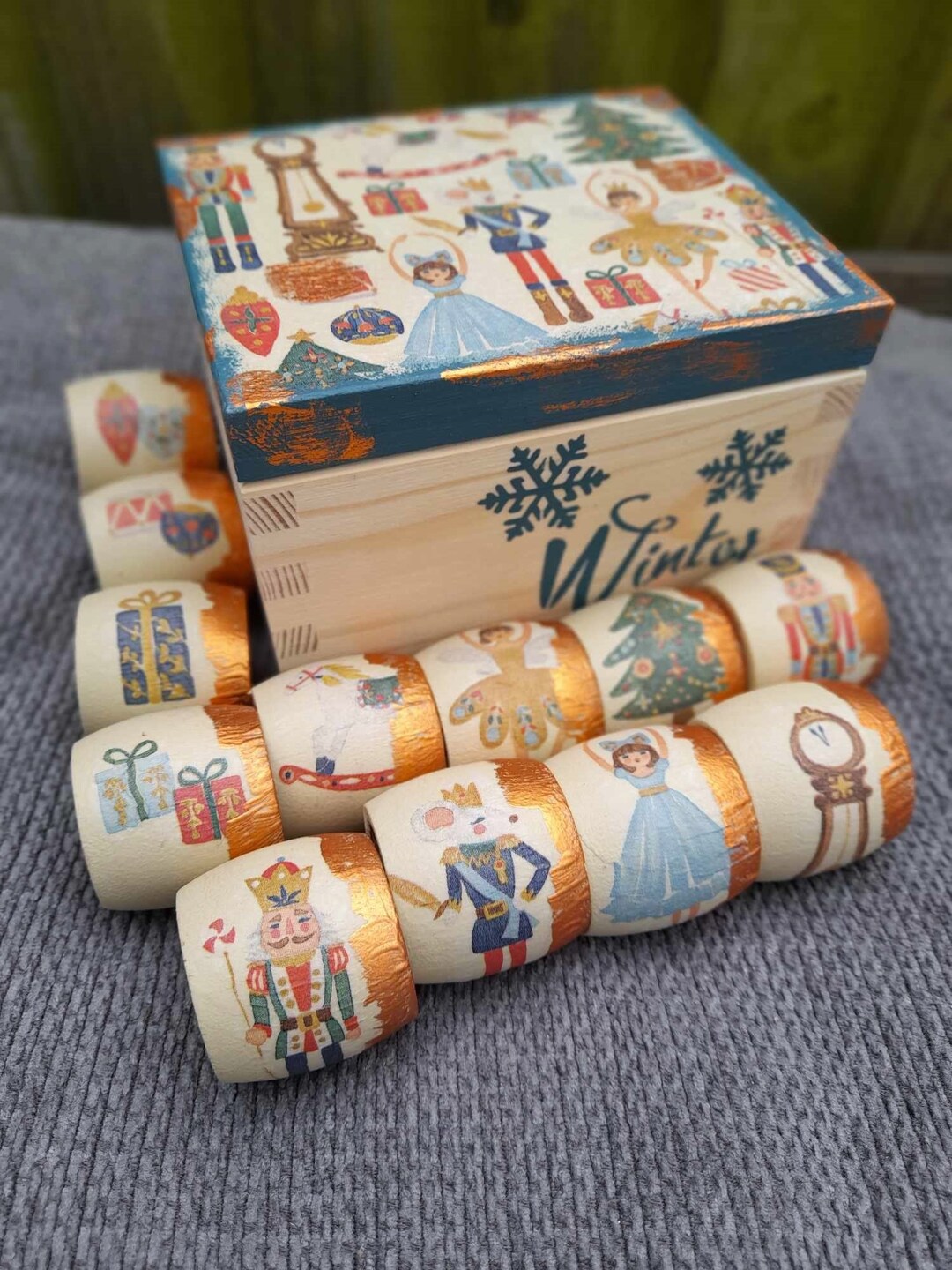 NUTCRACKER NAPKIN RINGS Table Decoration,nutcracker Napkin Ring Set of