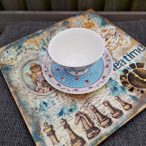 Alice in Wonderland Decorative Tray: Handmade Home Decor,Alice lovers gift
