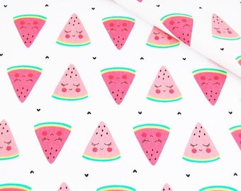 Sweet Fruit, Cotton Fabric, Quilting Print Fabric, Watermelon Fabric, Fruit Print Fabric , Fabric by the Yard-Half Yard