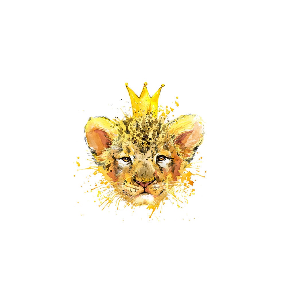 ファブリックパネル ファブリックボード 『Lion』 縫製用ライオンパネル、ベビーキルティングパネル、ジャージーパネル
