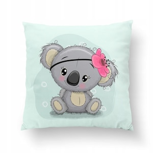 Koala Cotton panel, Pillow panel,Koala Pillow Panel,Premium Cotton,Panel for Sewing,Baby quilt Panel,Size 38x38 cm/15x15 in