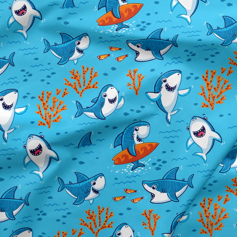Shark Material Shark Fabric - Etsy