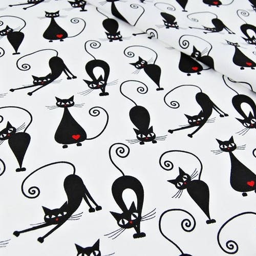 Siamese Cats Blue and Gray Fabric Siamese Kittens at Play by Etsy