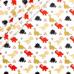 Dinosaur Cotton Fabric,SALE Cotton Fabric,Cotton Fabric,Animal Fabric,Dino Animal Modern Nursery,Baby Sewing Fabric