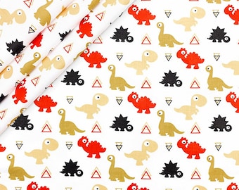 Dinosaur Cotton Fabric,SALE Cotton Fabric,Cotton Fabric,Animal Fabric,Dino Animal Modern Nursery,Baby Sewing Fabric