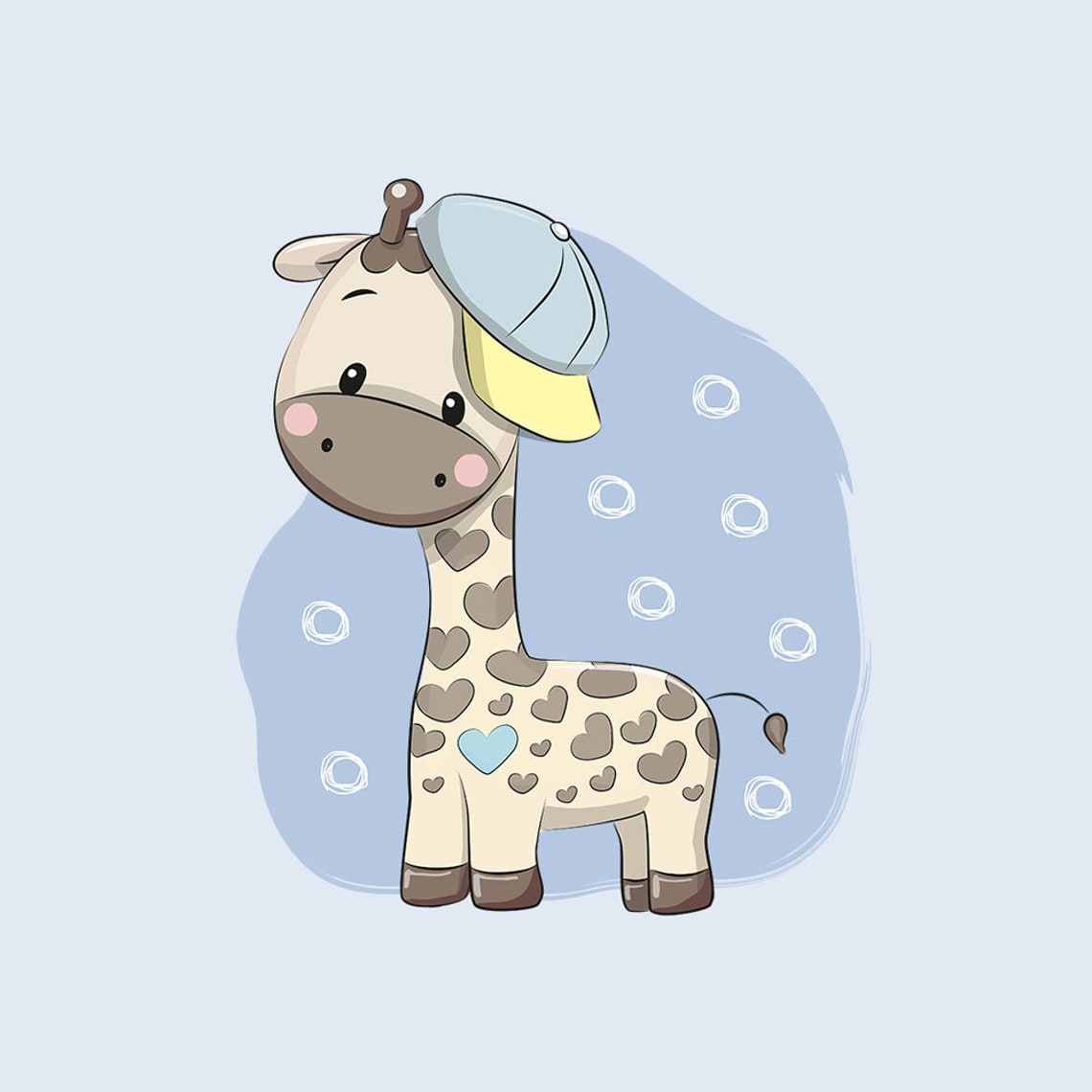 Giraffe Jersey Panel giraffe Fabric Panel Size 40x50 Cm/ Etsy