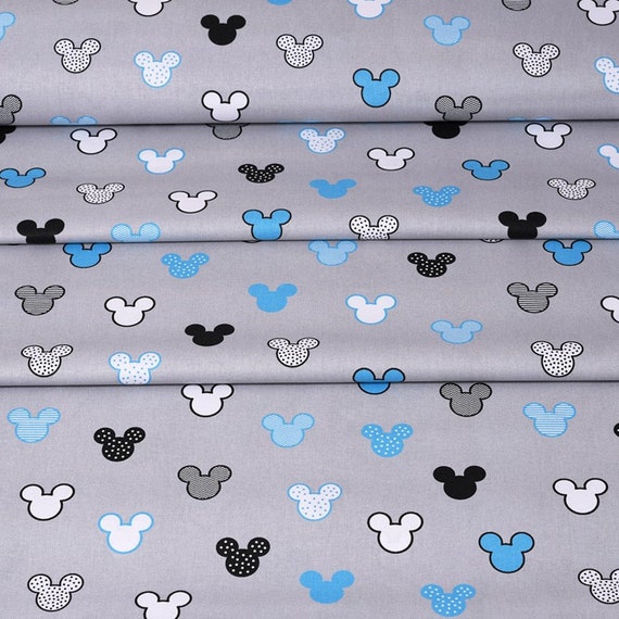 Cotton Fabric,Quilting Print Fabric,Mickey Mouse Fabric , Fabric by the Yard-Half Yardd