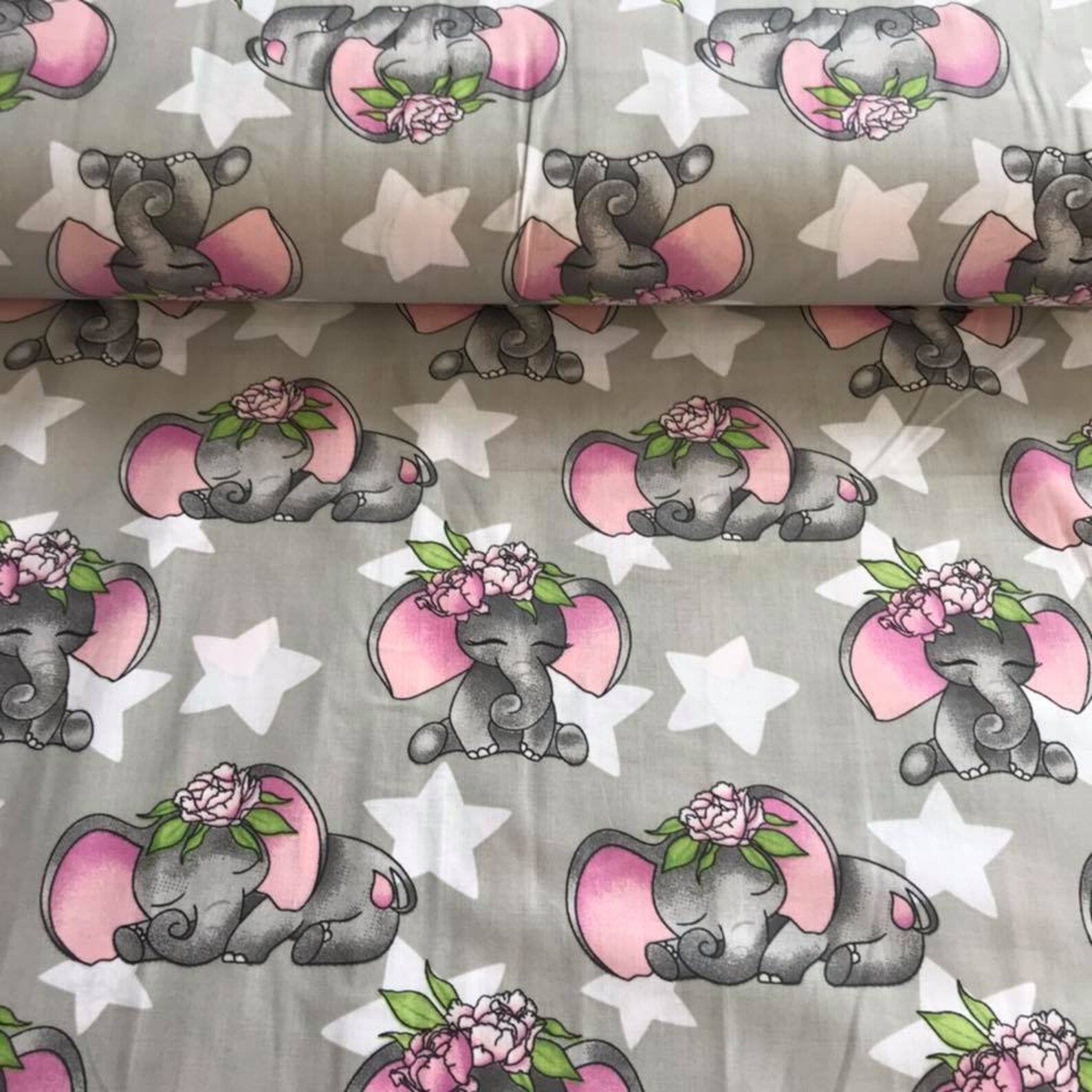 Cotton Fabric Elephant Print FabricAnimal FabricFabric by Etsy