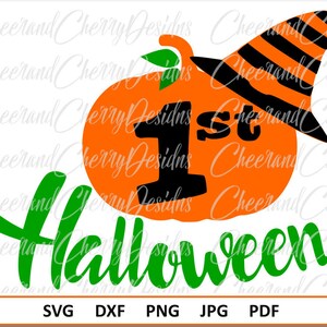 My first Halloween SVG for Baby 1st Halloween SVG Fall svg dxf Pumpkin svg Baby Halloween svg files for cricut Halloween Silhouette cut file