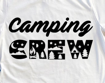 Clip Art Art Collectibles Camper Svg Cut File Camp Fire Tent Clip Art Camp Shirt Svg Camping Life Svg Cricut Silhouette Camping Crew Svg Outdoor T Shirt Svg