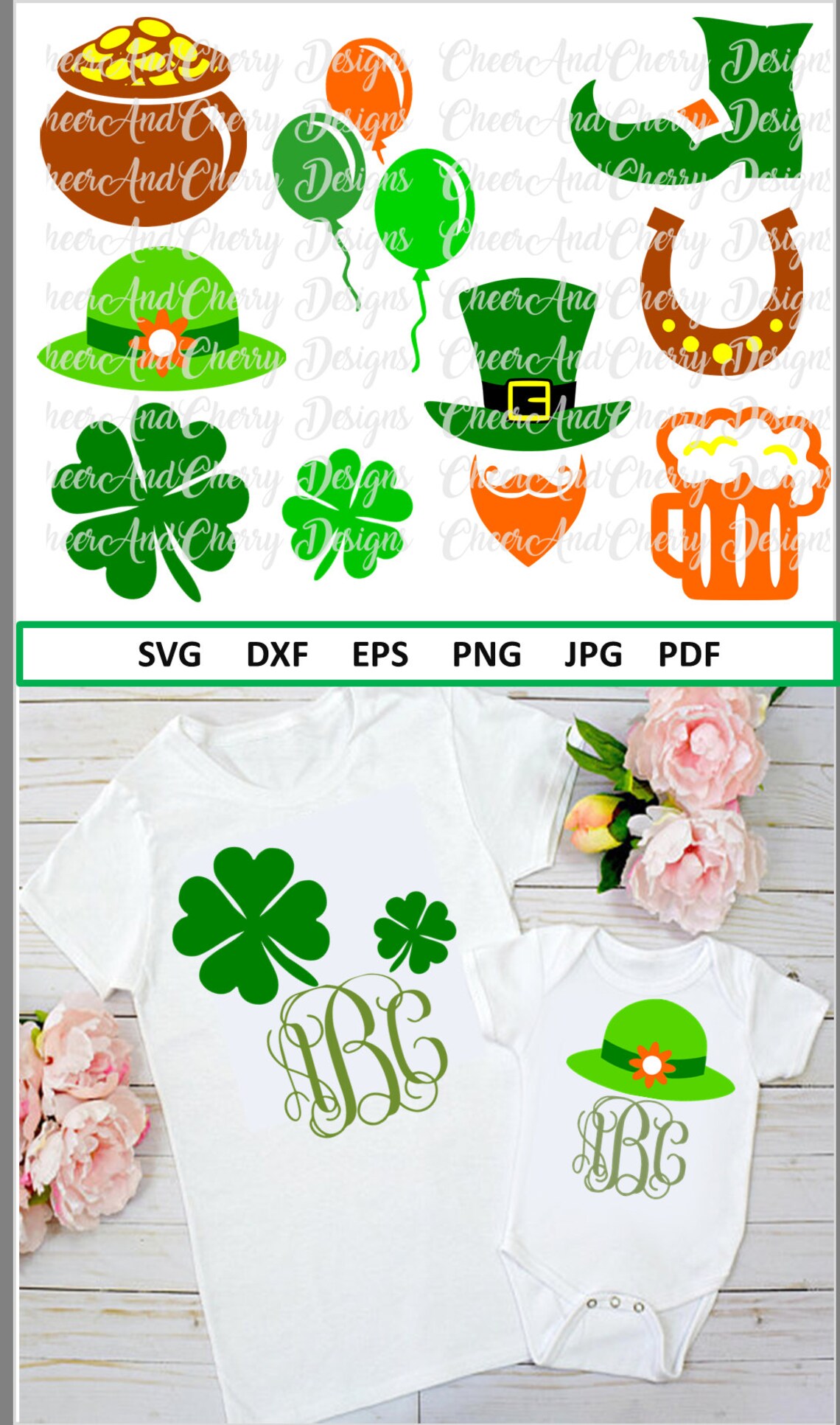 St Patricks Day Svg Bundle for Cricut Silhouette Iron On St. | Etsy