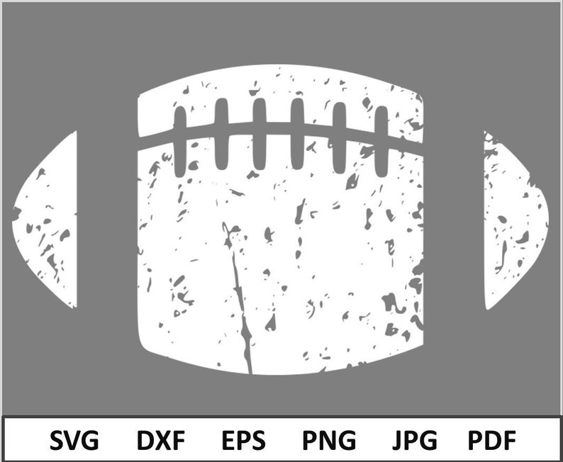 Distressed Football Svg Files for Cricut Grunge Football Cut | Etsy