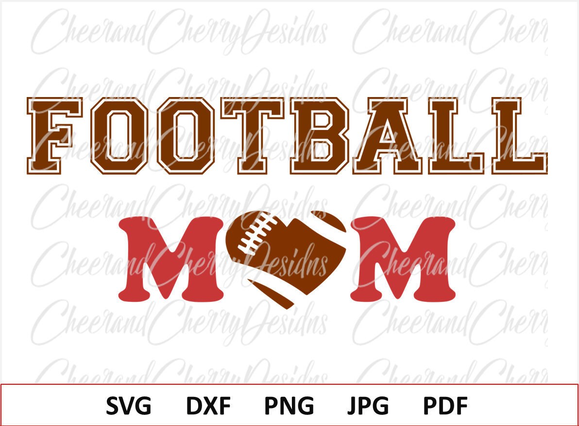Download Dxf File Cut File Football Mom Shirt Svg