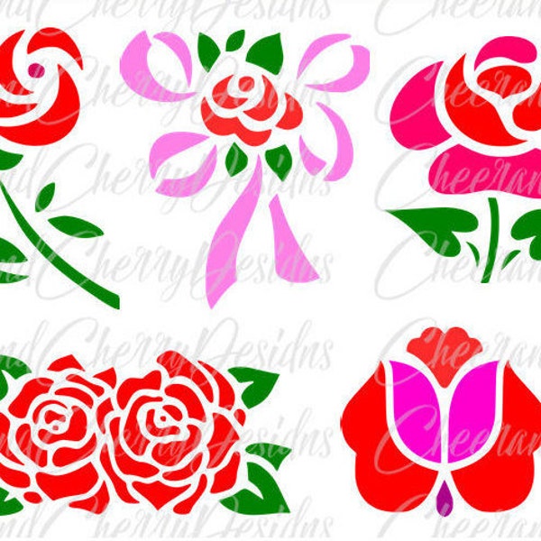 Floral swag svg Flower svg files, Floral svg design Rose Svg Dxf Png Roses clipart, Mothers day svg, Flower cut file Silhouette Cameo Cricut