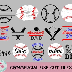 Baseball svg bundle distressed baseball lips SVG, grunge baseball stitches Svg, Baseball mom Svg Cricut Silhouette, softball svg image 7