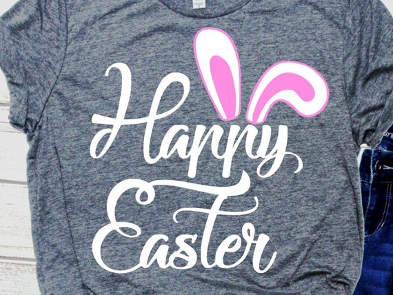 Easter Svg Files For Cricut Silhouette Happy Easter Svg Girl Etsy