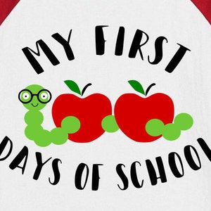 first 100 day of school Svg file, 100 days smarter SVG for Shirt 100th day of school Svg, Apple Worm svg, 100 days Svg for Silhouette Cricut