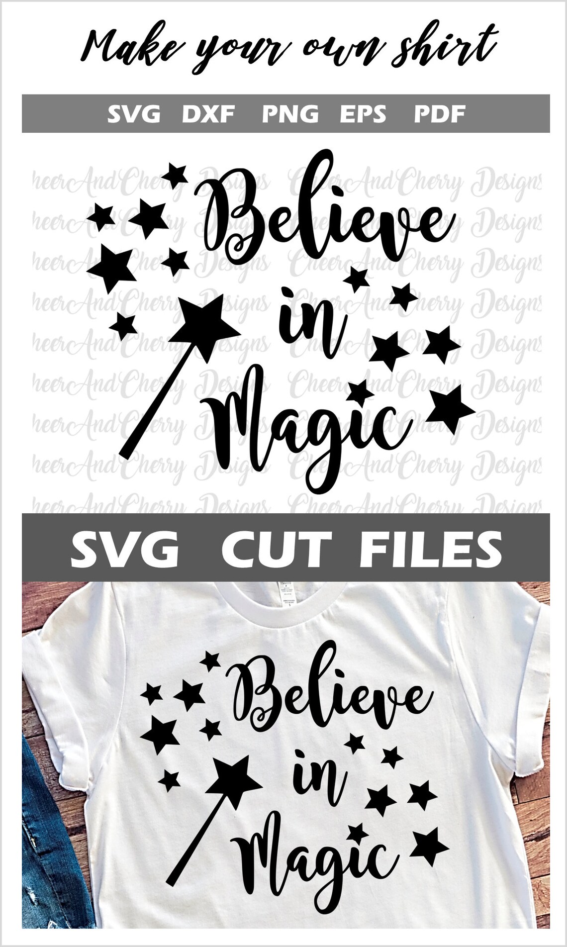 Believe in magic Svg Dxf Magical wand Svg Disney Shirt SVG | Etsy