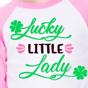 Lucky little Lady Svg St. Patricks day Svg for Girls St Patricks Svg Saint Patricks Day Svg Commercial use Svg Lucky Svg Silhouette Cricut