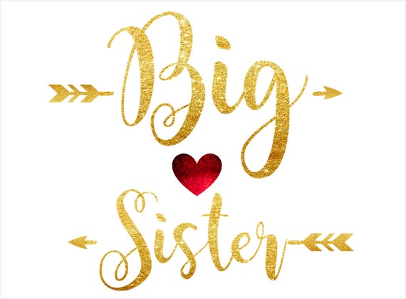 Big sister Svg Baby girl svg for Silhouette Big sister dxf Sibling SVG for shirt Girls svg for Cricut cut file Big sister vinyl svg design