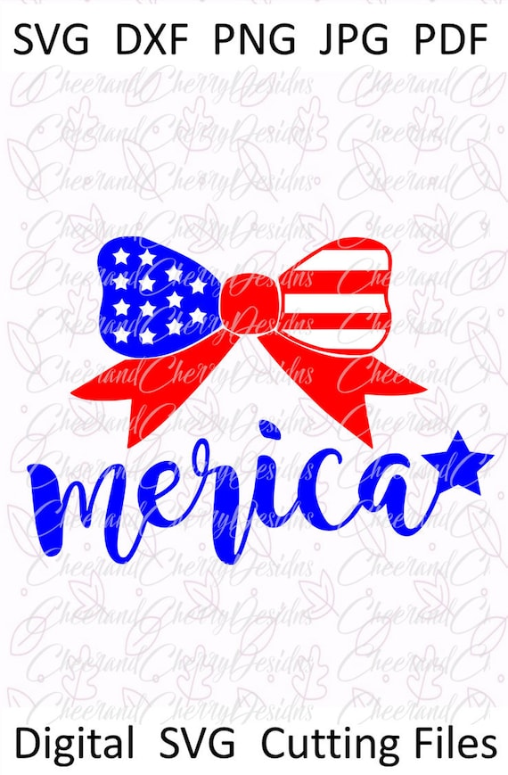 Labor Day Bow Svg Labor Day Svg Merica Svg Bow Monogram Svg Etsy