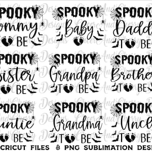 Paquete SVG de anuncio de embarazo de Halloween