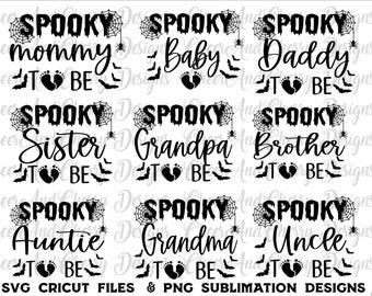 Halloween Pregnancy Announcement SVG bundle