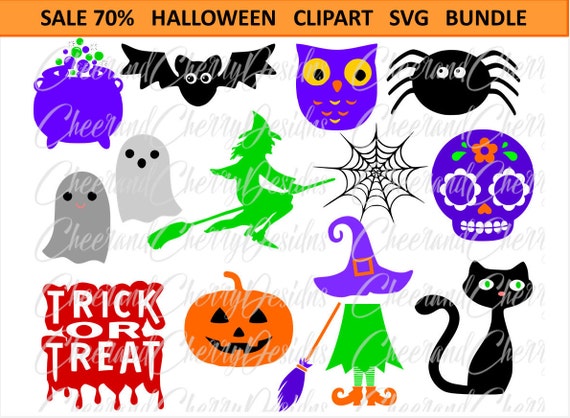 Download Halloween Svg Bundle Halloween Clipart Witch Broom Shoes Pot Etsy