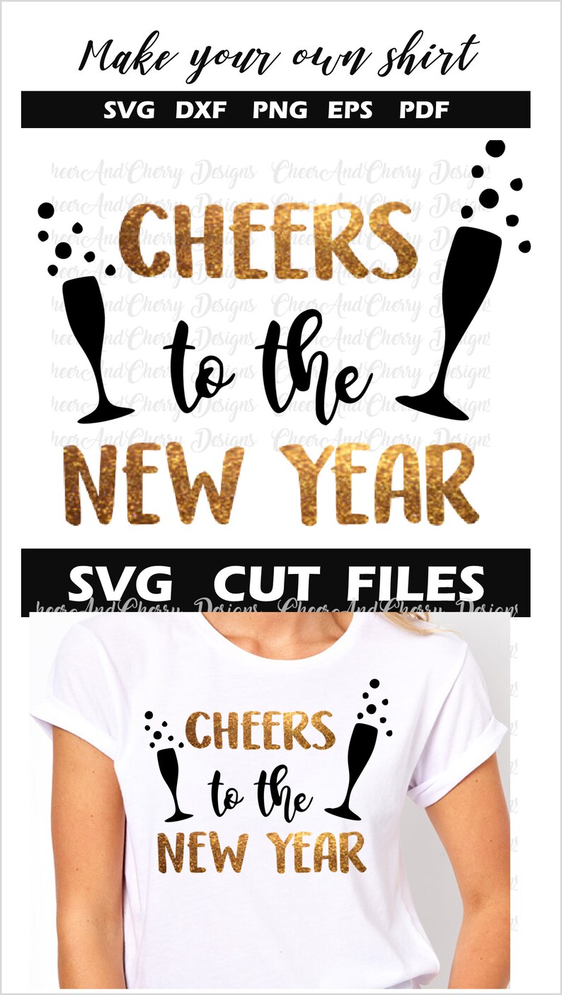 Download Cheers to the new year Svg new years svg for Cricut | Etsy