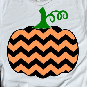 Chevron Pumpkin SVG, Halloween svg for Cricut Silhouette, pumpkin sublimation design, Commercial Use cut files, Pumpkin Clipart Png