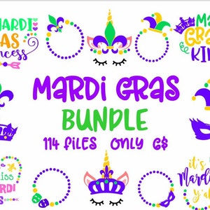 Mardi Gras Bundle Svg for Mardi Gras Svg Monogram Svg for Cricut Silhouette Orleans Svg Mardi Grass cut file Mardi Grass Clipart SVG DXF EPS