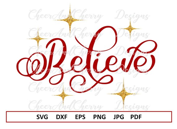 Download Believe Svg Christmas Svg For Cricut Holiday Svg Christian Svg Etsy SVG, PNG, EPS, DXF File