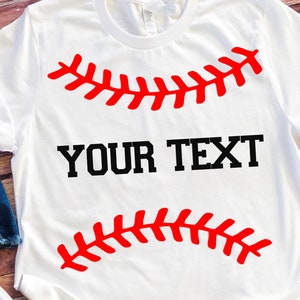 Baseball Personalized name Svg, Custom baseball monogram, Baseball Stitches Svg files for Cricut Silhouette Cameo Customized Baseball shirt