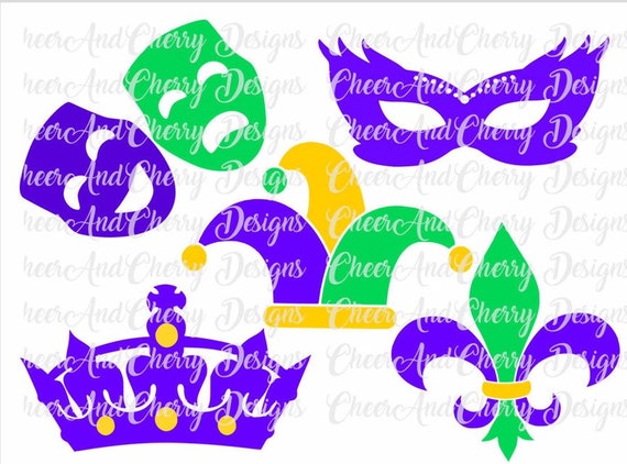 Download Mardi Gras Svg bundle Mardi Gras Monogram SVG Cricut | Etsy