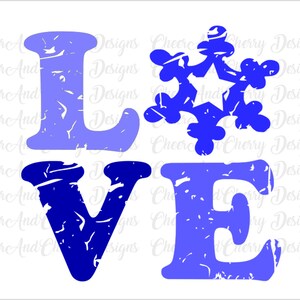 ダメージ加工のラブ スノーフレーク SVG クリスマス LOVE svg ファイル Cricut シルエット アイロン接着 クリスマス SVG ラブ ワード アート svg 商用利用 Svg Dxf