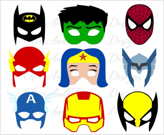 Download Superheros Mask Svg Halloween Masks Svg Halloween Svg Bundle Etsy