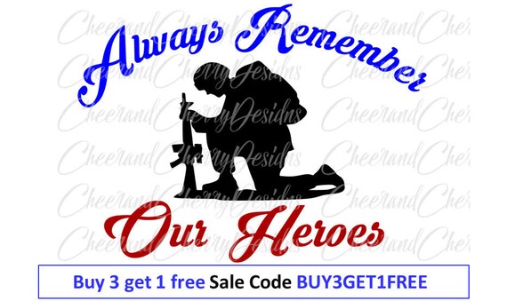 Memorial Day Svg Dxf Png Jpg Pdf 4th Of July Svg Army Svg Etsy