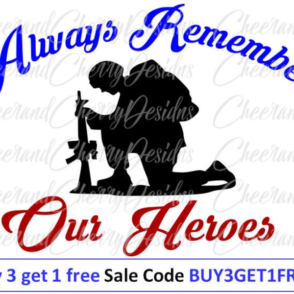 Memorial Day Svg Dxf Png Jpg Pdf, 4th of july Svg, Army Svg design, Patriotic Svg file, Military Cut file, Remember svg, Silhouette Cricut