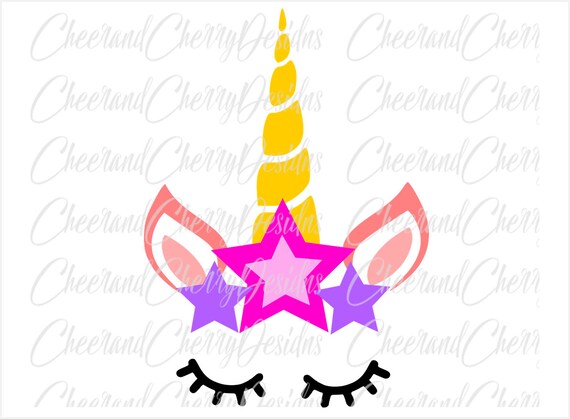Download Unicorn Svg Unicorn Face Svg Stars Svg Unicorn Birthday Svg Etsy