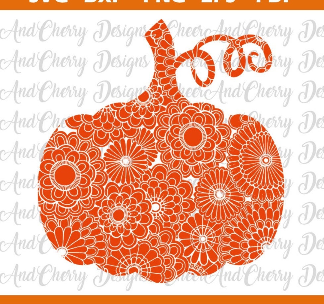 Pumpkin Mandala Svg File For Cricut Silhouette Iron On Zentangle 
